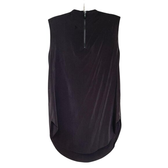 Brunello Cucinelli Silk Beaded Sleeveless Top Sz S Made in Italy Eggplant Purple - Picture 5 of 8